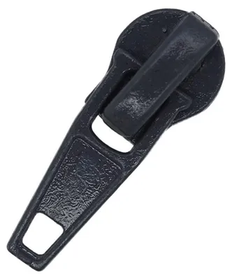 10 Zipper für Profil-Reißverschlüsse, 5mm grau