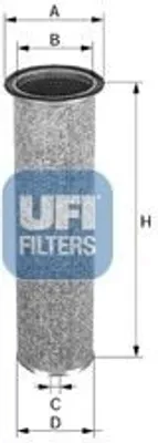 Produktbild von Luftfilter UFI 27.180.00 Filtereinsatz