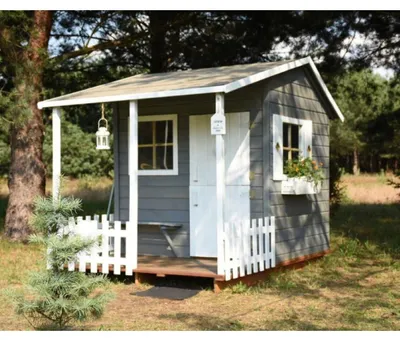 Produktbild von Holzgartenhaus Kinderspielhaus 190,5x143x159 Spielhütte Kinder #4454