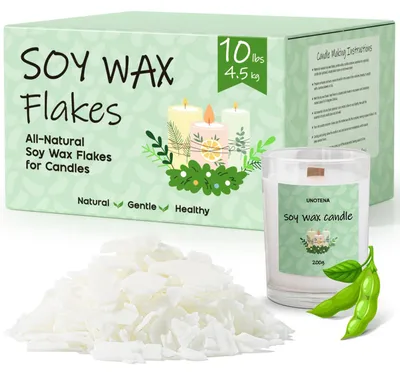 Sojawachsflocken 4,5 kg – 100% natürliches Wachs für Kerzen
