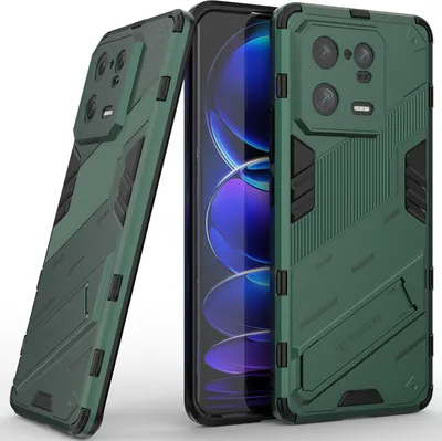 Obrázek produktu pro Pouzdro pro Xiaomi 13 Pro Hybridní PC TPU Nárazuvzdorné Ochranné Pouzdro s Funkcí Stojanu zelené