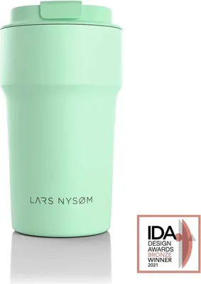 Produktbild von LARS NYSØM Thermo Kaffeebecher-to-go 500ml | BPA-freier Travel Mug 0.5 Liter mit Isolierung | Auslaufsicherer Thermobecher für Kaffee unterwegs 500ml Mint