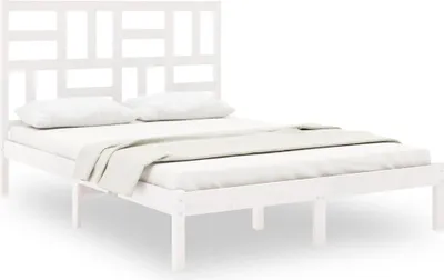 Obrázek produktu pro vidaXL Postel z masivu bílá 160x200 cm