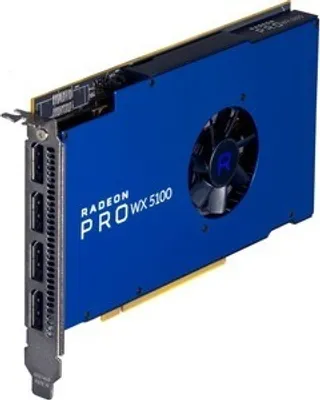 Produktbild von AMD RADEON PRO WX 5100, Radeon Pro WX 5100, 8 GB, GDDR5, 256 Bit, 5120 x 2880 Pixel, PCI Express x16 3.0