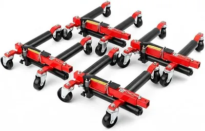 Produktbild von TRUTZHOLM Rangier-Hubwagen | 680 kg Stück | hydraulische Rangierhilfe Wagenheber Rangierheber PKW Auto Rangierwagenheber Rangierroller (4 Stück)
