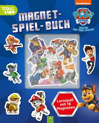 Produktbild von PAW Patrol Magnet-Spiel-Buch: Lernspaß mit 16 Magneten. Für Kinder ab 4 Jahren