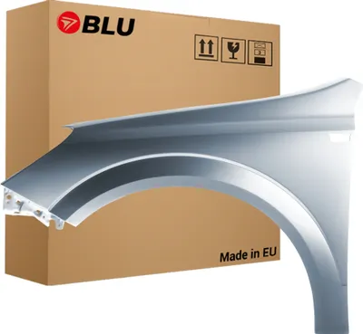 Zdjęcie produktu dla BLU Błotnik pasujący do Opel Astra H 3 III Z163 Lewy Szary LichtSilber | 2004-2014 | Przedni Przód | Lakierowany | Gotowy do montażu  | Stal