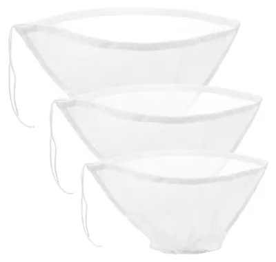 3 Nylon-Nussmilchbeutel, kommförmig, wiederverwendbar, 3 Größen