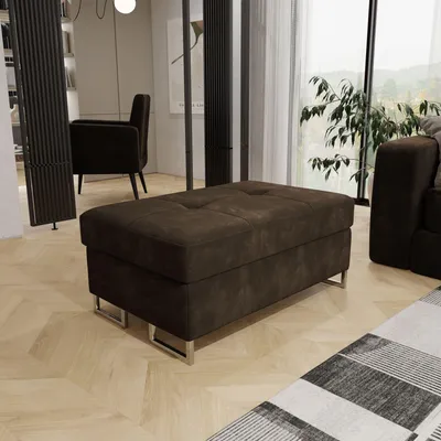 Produktbild von Masseno Polsterhocker BARLET Pouf Braun 100x60 cm