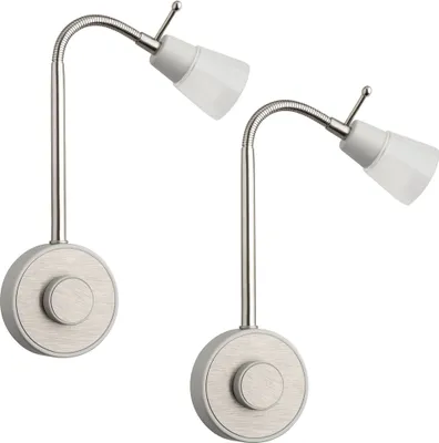 Produktbild von 2x LED Steckdosenlampe dimmbar, Steckerleuchte 2W, flexibel, neue Version SEBSON