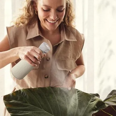 Produktbild von elho® Vibes Pflanzensprüher Fold Leinenweiß 0,37 Liter - Kunststoff