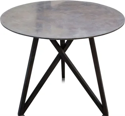 Produktbild von Casa Padrino Luxus Esstisch mit mineralbeschichteter Tischplatte 90 x H. 76 cm - Designer Esszimmermöbel