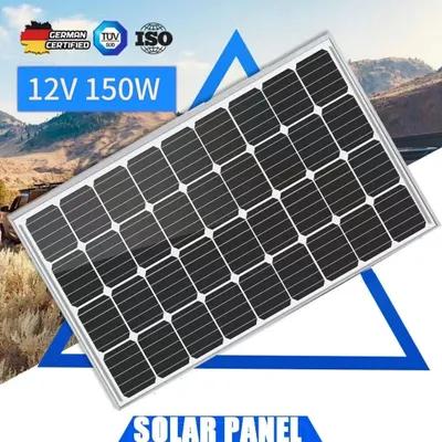 Produktbild von Solarmodul Solarpanel 150W Mono 12V Solarsystem PV