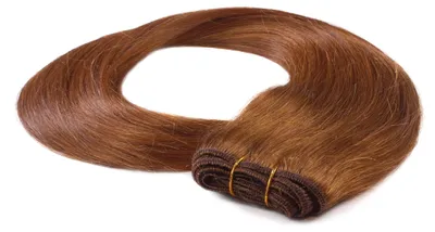 Produktbild von hair2heart Echthaar Tressen zum Einnähen Extensions glatt - 40cm 100g 8/03 hellblond natur-gold