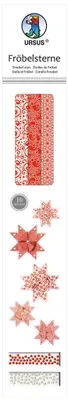 Immagine prodotto di Strisce pieghevoli per stelle di Fröbel, 2 misure, rosso/bianco