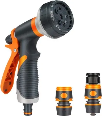 Obrázok produktu pre Vysokotlakový čistič, 8 funkcií, nastaviteľný, pre záhradu, auto, domáce zvieratá