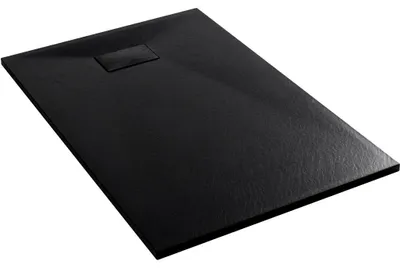 Obrázek produktu pro CERANO - Sprchová vanička obdélníková Gusto - SMC/minerální kompozit - strukturovaná černá matná - 120x70x3 cm