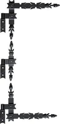 Produktbild von Winkelband Winkelbänder Türband Fensterladen 400 x 300 + Kloben Schmiedeeisen