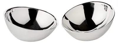 Schaal Asti Set von 2, Edelstahl, Ø 10 cm, Höhe 8 + 5 cm