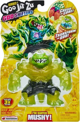 Produktbild von Moose Toys 41460; 41401 - Heroes of Goo Jit Zu - Goo Shifters Heldenpackung - Rock Jaw