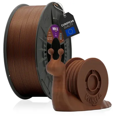 Produktbild von WINKLE PLA HD Filament 1.75mm Kupfer, 300g Spule, 3D Drucker Filament