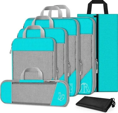 Produktbild von Famanu Koffer Organizer Set 7-teilig - Blau