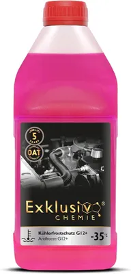 Produktbild von Exklusiv Chemie G12+ Kühlerfrostschutz bis -35° - 1000ml - 5 Jahre | Kühlflüssigkeit Auto | G12 Kühlmittel Auto Pink | Gebrauchsfertig