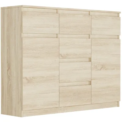 Produktbild von Framire Kommode - Eiche Sonoma - 120 x 40 x 98 cm - Modern S-62D