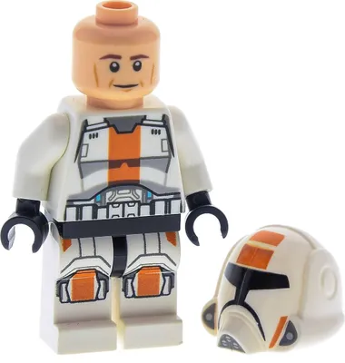 Produktbild von 1x Lego Minifigur Star Wars Republic Trooper weiß Helm 75001 11219pb01 sw0444