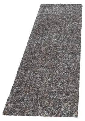 Produktbild von Villa Möbel Enjivo Wohnzimmer-Teppich, Hochflor, Flauschig, Meliert Design , Farbe:Taupe, Grösse:80x150 cm