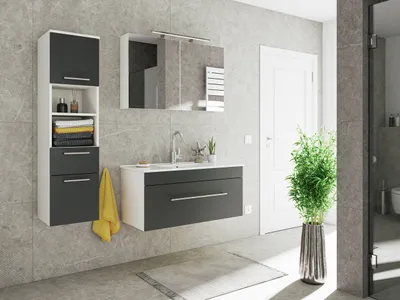 Produktbild von Badmöbel-Set VIVA 100 (3-teilig) schwarz