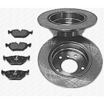 Produktbild von MAPCO Bremsenset Hinten Bremsscheiben Beläge Satz für BMW 3 Limousine (E36) 280mm
