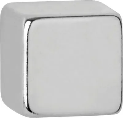 Produktbild von Neodym-Würfelmagnet 7x7mm 1600g hellsilber VE=10x10 Stück