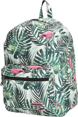 Produktbild von Rucksack-Wanderrucksack-Laptopfach-Palmen Flamingo Grün Weiss-43 cm-Bowatex