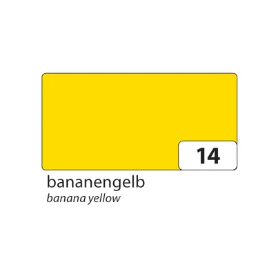 Produktbild von folia Tonpapier (B)500 x (H)700 mm 130 g/qm bananengelb 25 Blatt