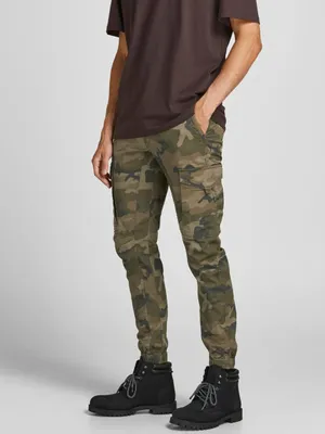 Zdjęcie produktu dla Spodnie męskie Sztruksowe Spodnie Cargo Jogger JACK & JONES |