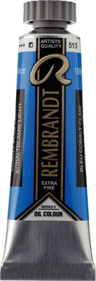 Image de Rembrandt peinture à l'huile en tube 15 ml bleu cobalt clair 513