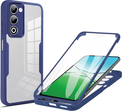 Image de Etui pour Oppo A5 5G, protection complète à 360° avec protecteur d'écran intégré Bleu