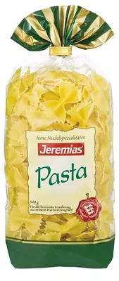 Image de Jeremias Farfalle Pâtes à la semoule de blé dur 500g paquet de 4