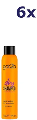 Produktbild von 6x Got2B Fresh It Up Texture Trockenshampoo 200 ml