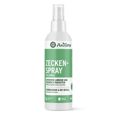 Produktbild von AniForte Zeckenspray für Hunde 100ml - Zeckenschutz gegen Zecken & Parasiten, Zeckenmittel für Hunde, Anti Zecken Spray, Anti-Zecken Mittel