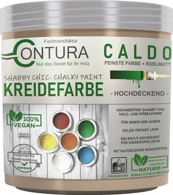 Produktbild von Contura BeGreen 250ml. Kreidefarbe Shabby Chic Möbellack - 10 Crunchy