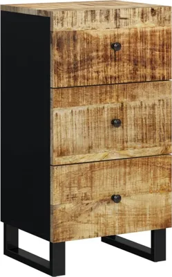 Obrázek produktu pro Příborník se 3 zásuvkami 40 x 33,5 x 75 cm masivní mangovník