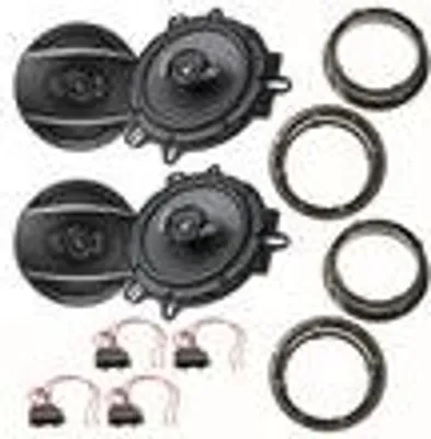 Produktbild von Pioneer TS-A1670F Lautsprecher Einbauset für Passat 3B 3BG Beetle vorne hinten
