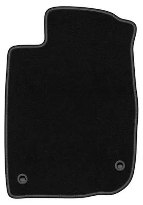 Productafbeelding van Velours bestuurdersmat voor Honda CR-Z 2010-2016 (coupé) – zwart, op maat – Wielganizator BASIC