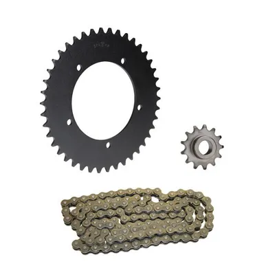 Obrázek produktu pro Řetězová sada 3-dílná černá 13/42 zubů pro Hercules KX 5 (do č. motoru 10697365)