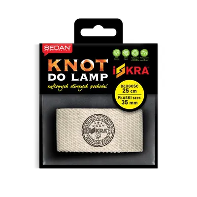Zdjęcie produktu dla Knot bawełniany do lamp pochodni ISKRA 35mm 25cm