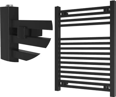 Obrázek produktu pro Granitan | Koupelnový radiátor Bergen - 80x60 cm - černý - moderní design - praktický a elegantní