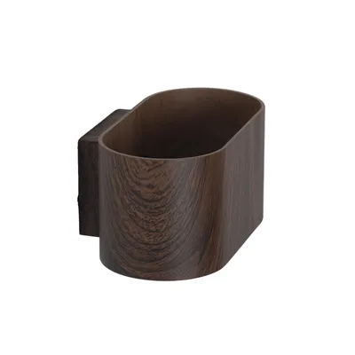 Produktbild von BAYONA Wandleuchte G9, braune Holzoptik Metalllampe mit Up Down Beleuchtung für Innenräume
