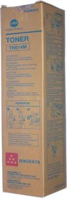 Immagine prodotto di Toner originale Konica Minolta A0VW354 / TN-614 M magenta, 26.000 pagine, 0,12 centesimi per pagina - sostituisce la cartuccia toner Konica Minolta A0VW354 / TN614M